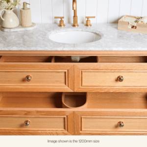 Audrey Vanity Freestanding 900 Single Bowl - Natural Oak
