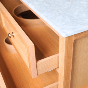 Audrey Vanity Freestanding 900 Single Bowl - Natural Oak
