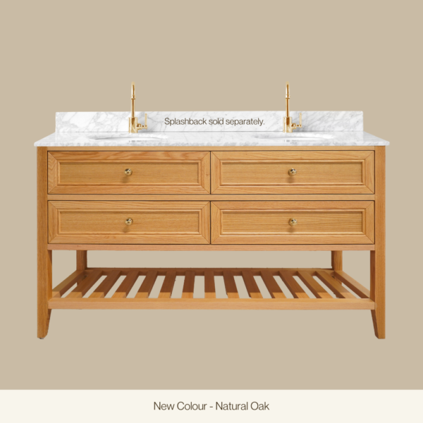 Audrey Vanity Freestanding 900 Single Bowl - Natural Oak