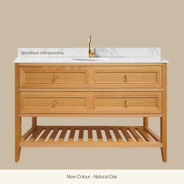 Audrey Vanity Freestanding 900 Single Bowl - Natural Oak