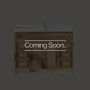 Belle Scalloped Vanity 1200 Freestanding – Honey Oak