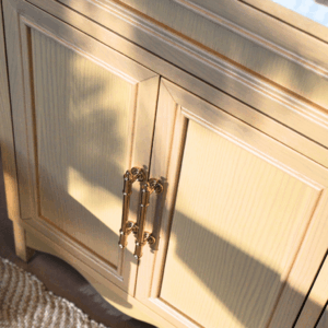 Belle Scalloped Vanity 900 Freestanding – Honey Oak