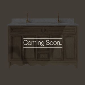 Belle Scalloped Vanity 1500 Double Bowl Freestanding – Honey Oak