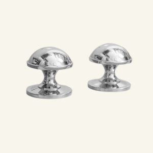Eleanor Solid Brass Knob 23mm - Chrome/Brushed Gold
