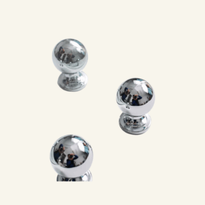 Eleanor Solid Brass Knob 23mm - Chrome/Brushed Gold/Matt Black