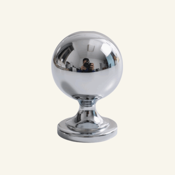 Eleanor Solid Brass Knob 23mm - Chrome/Brushed Gold/Matt Black