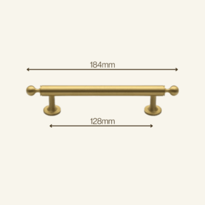 Eleanor Solid Brass Handle 96/128mm - Chrome/Brushed Gold/Matt Black