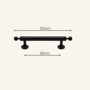 Eleanor Solid Brass Handle 96/128mm - Chrome/Brushed Gold/Matt Black
