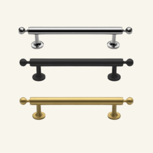 Eleanor Solid Brass Handle 96/128mm - Chrome/Brushed Gold/Matt Black