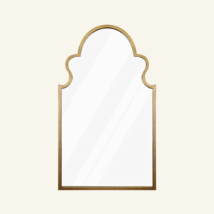 Valencia Bathroom Wall Mounted Mirror - Brushed Gold/Chrome