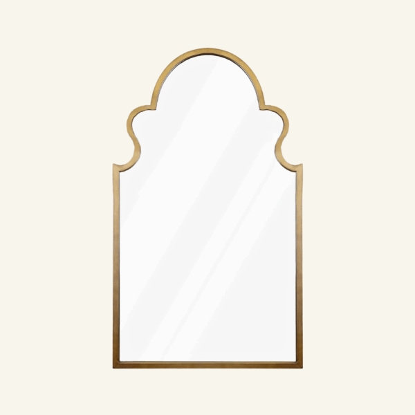 Valencia Bathroom Wall Mounted Mirror - Brushed Gold/Chrome