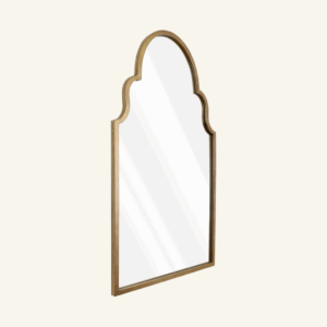 Valencia Bathroom Wall Mounted Mirror - Brushed Gold/Chrome