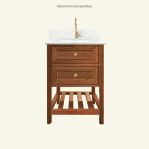 Audrey Vanity Freestanding 600 Petite - Brown Oak
