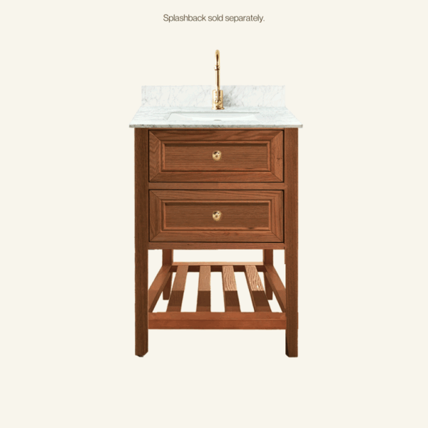 Audrey Vanity Freestanding 600 Petite - Brown Oak